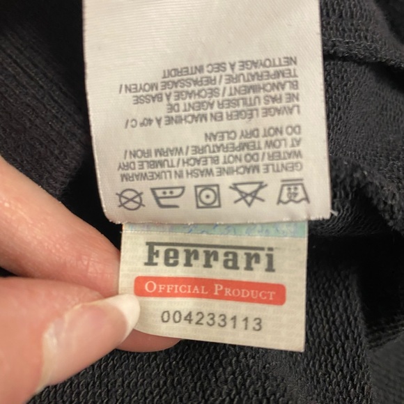 Puma Ferrari Felipe Massa Black Zip Up Sweatshirt with Official Ferrari Patch - Picture 13 of 14